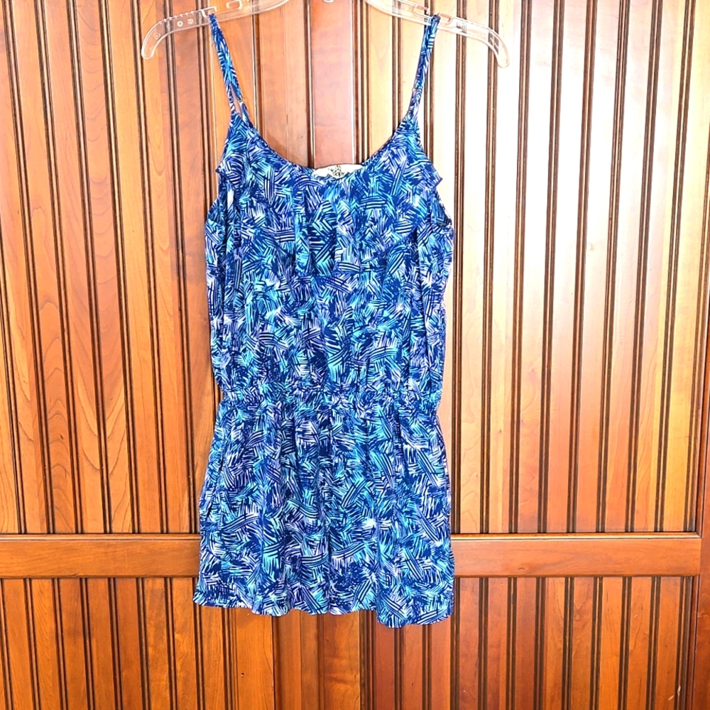 Blue Patterned Short Outfit
